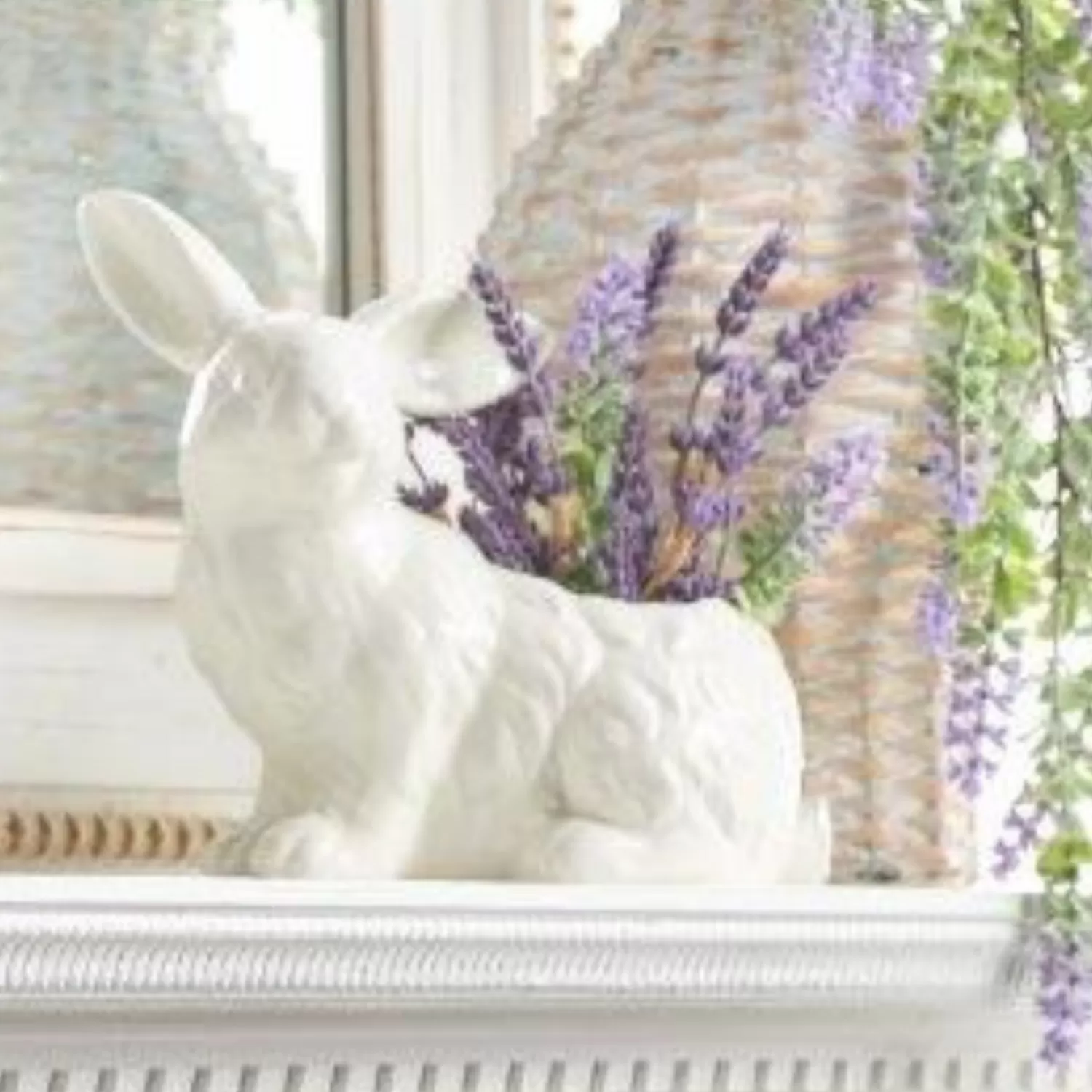 The Jolly Christmas Shop Figurines | Raz 8.5" Bunny Container Easter Decoration 4216087