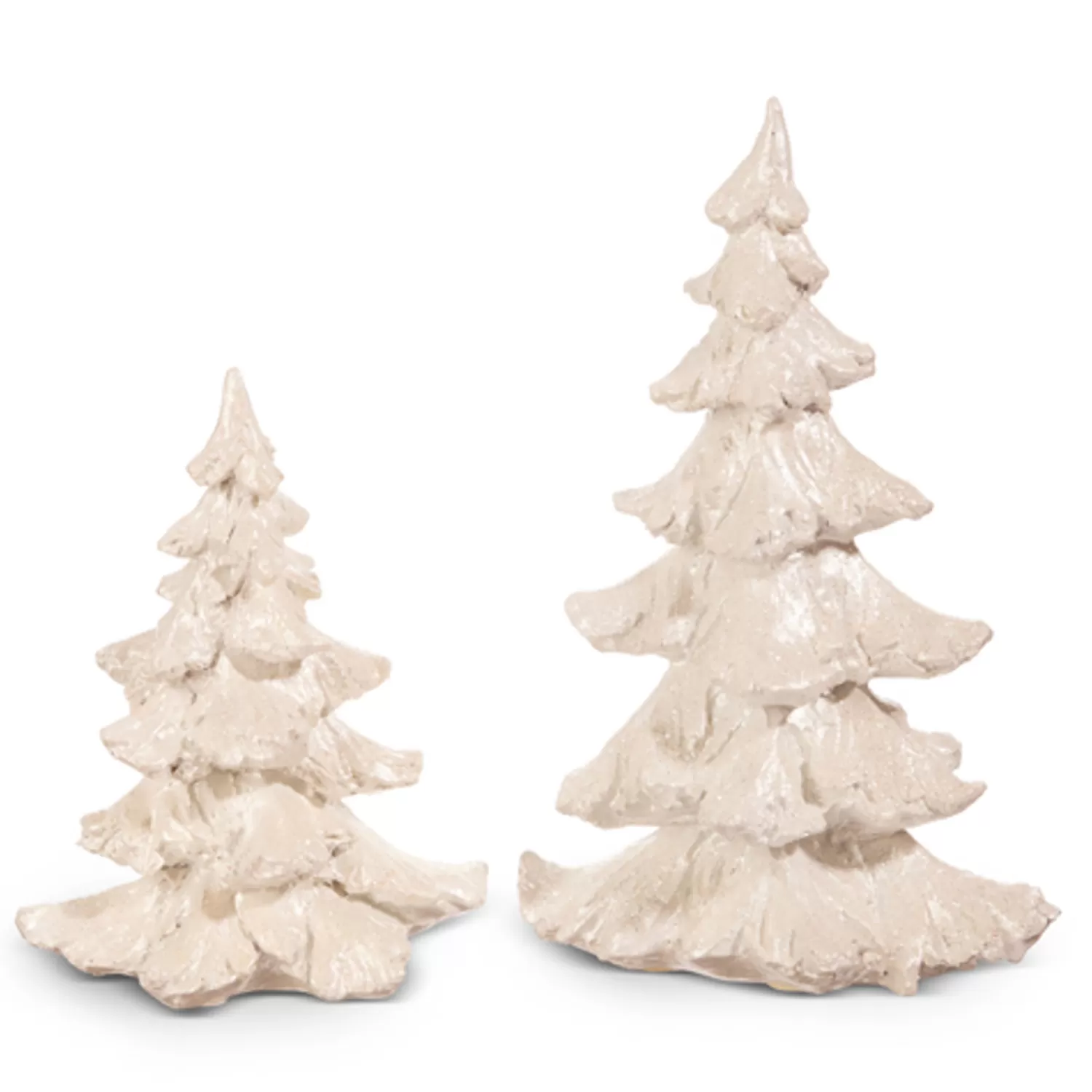 The Jolly Christmas Shop Snowflake Soiree | Snow Christmas Decorations | Raz 9" White Christmas Tree Decoration Set Of 2 4411341