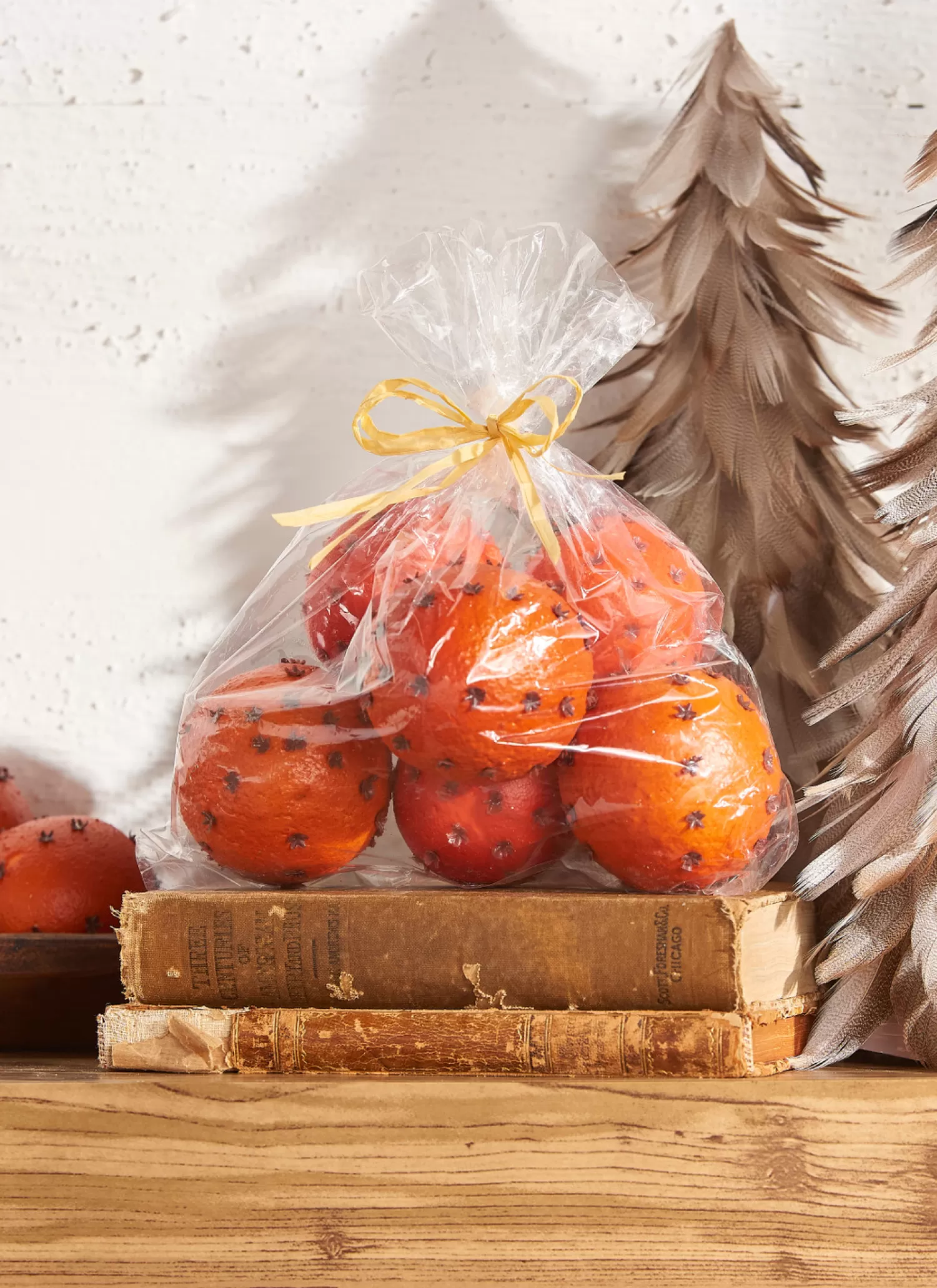The Jolly Christmas Shop Fall Home Decor | O Tannebaun | Raz Bag Of Pomanders Oranges With Cloves Christmas Decoration 4002263