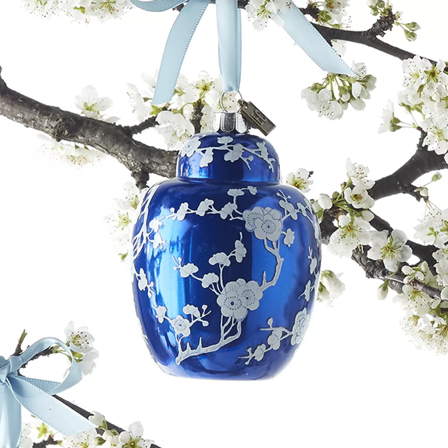 The Jolly Christmas Shop Eric Cortina | Tartan Traditions | Raz Eric Cortina 3" Ginger Jar Glass Christmas Ornament 3953035