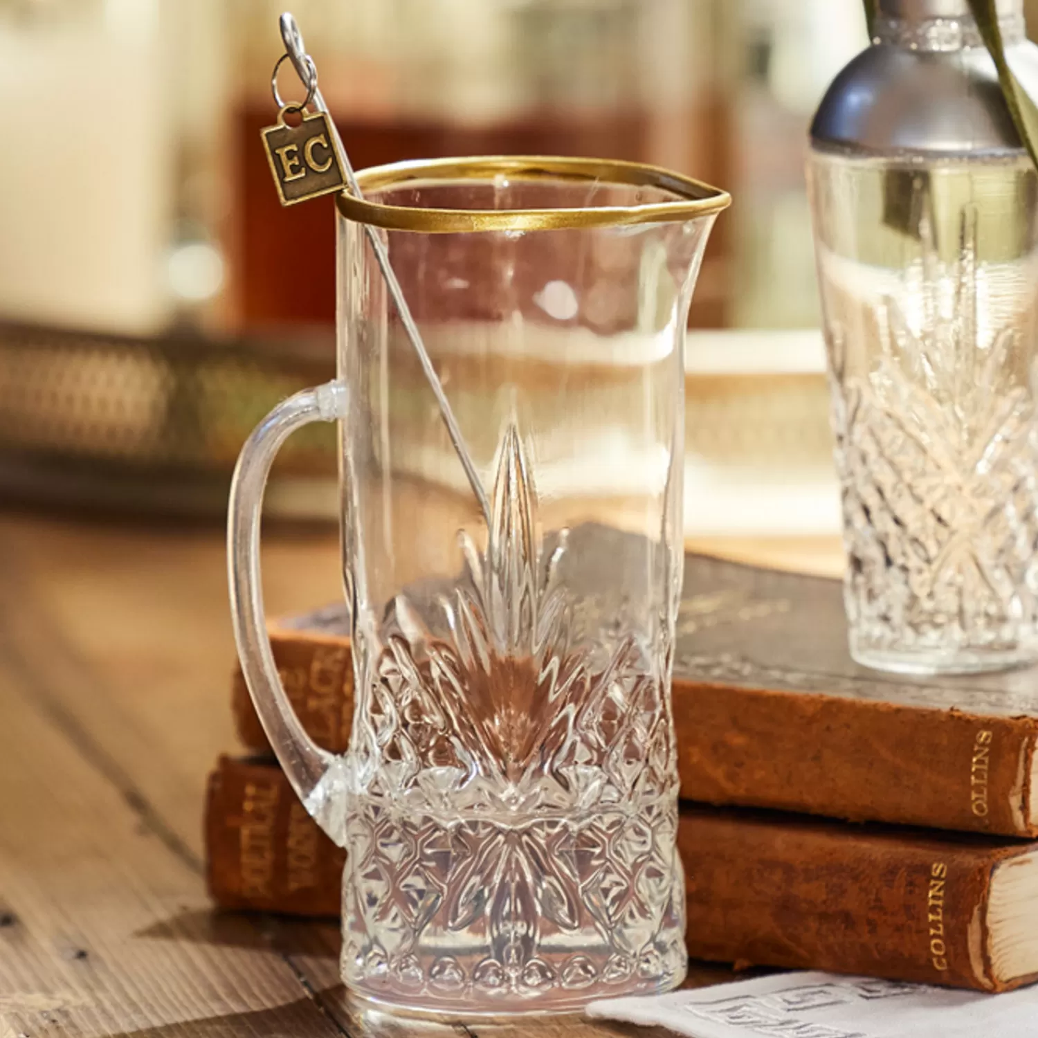 The Jolly Christmas Shop Eric Cortina | Glass Ornaments | Raz Eric Cortina 6.25" Martini Pitcher Glass Christmas Ornament 4353136