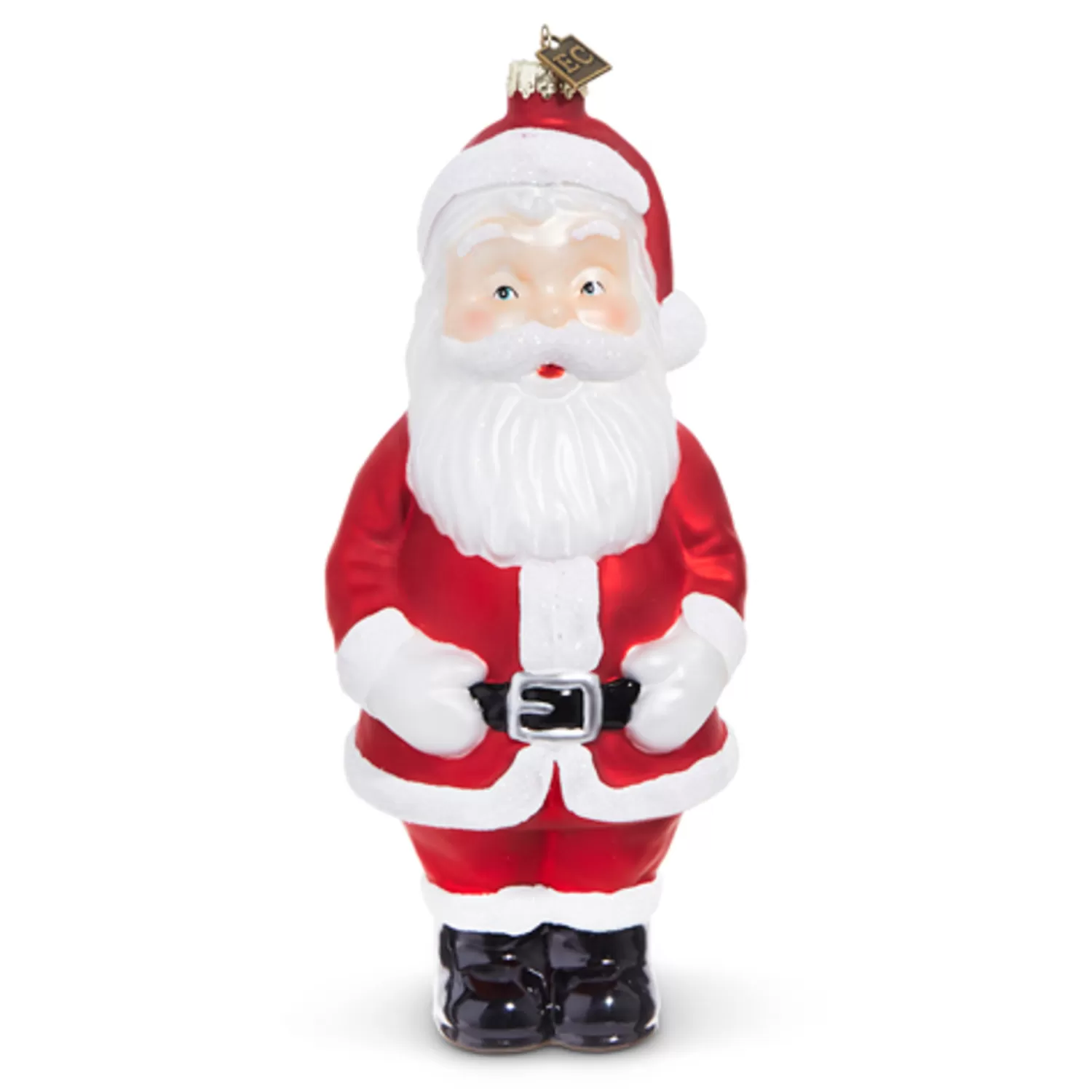 The Jolly Christmas Shop Eric Cortina | Santa | Raz Eric Cortina Large 8" Santa Blow Mold Glass Christmas Ornament 4353170