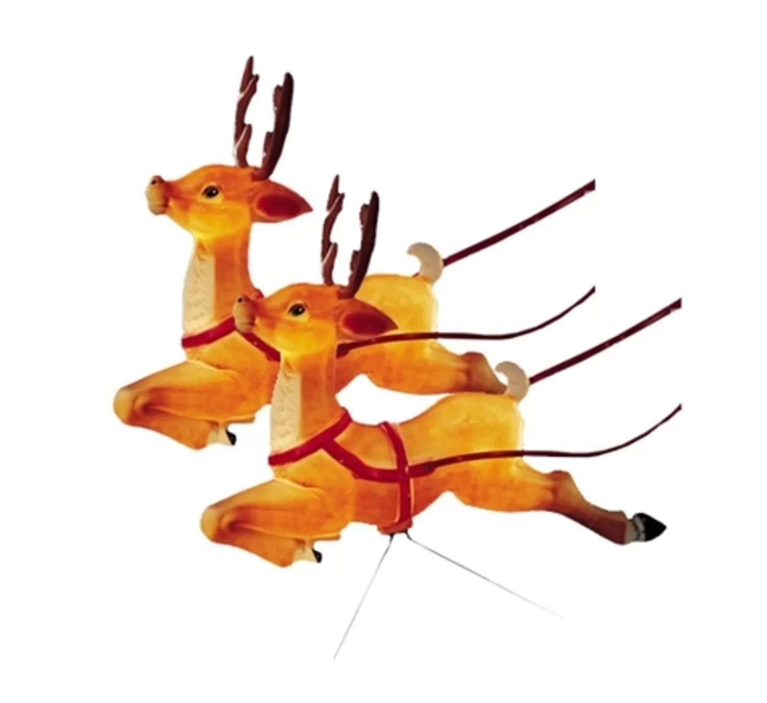 The Jolly Christmas Shop Outdoor Lighted Decorations | Christmas Blow Molds | Set Of 2 Reindeer Lighted Blow Mold Decorations C6490