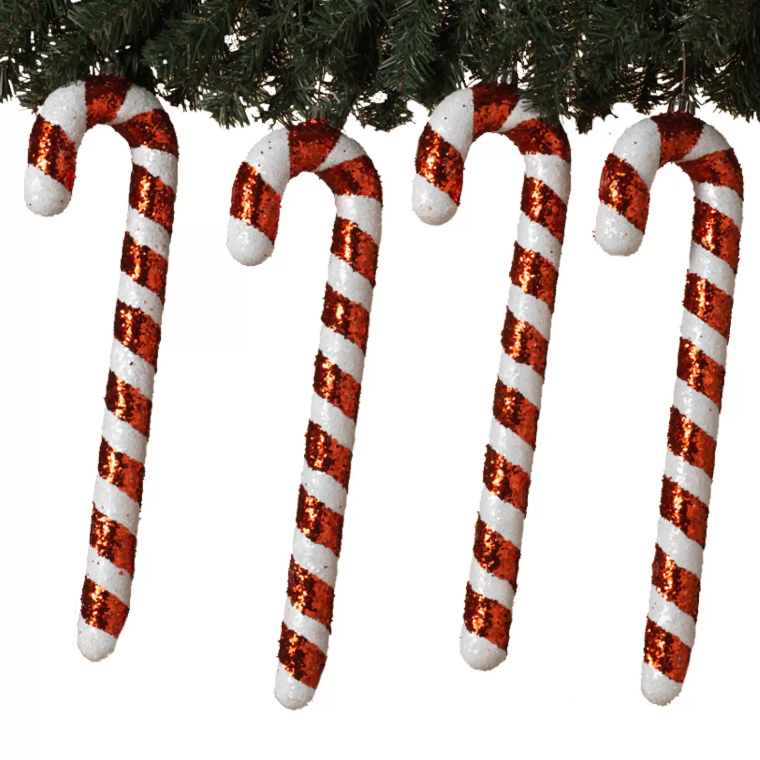 The Jolly Christmas Shop The Candy Shop | Food | Set Of 4 16" Candy Cane Christmas Ornaments 2663560