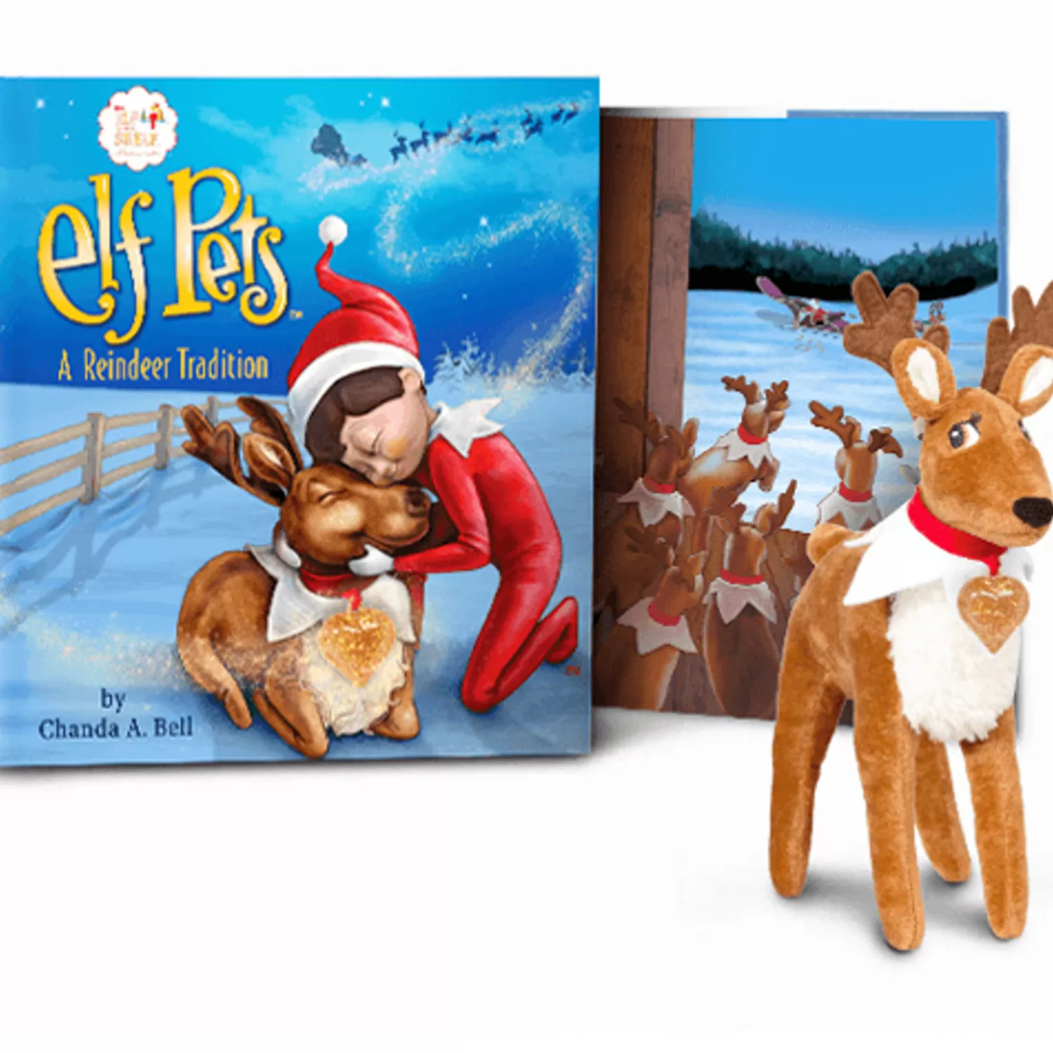 The Jolly Christmas Shop Elf On The Shelf Tree | The Elf On The Shelf Elf Pets Reindeer Plush And Book